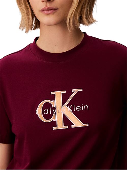 T-shirt logo metallizzato Calvin Klein Jeans | LV047E819G2E5